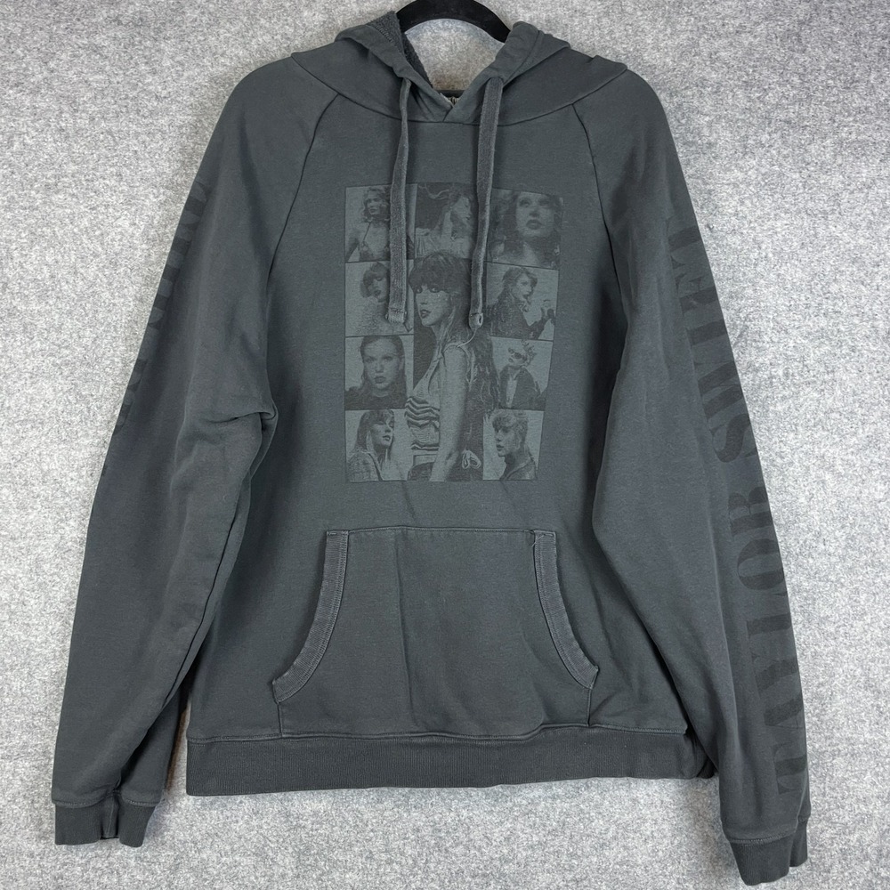 Taylor Swift The Eras Tour Official Merch Hoodie Sweatshirt Womens XL Black